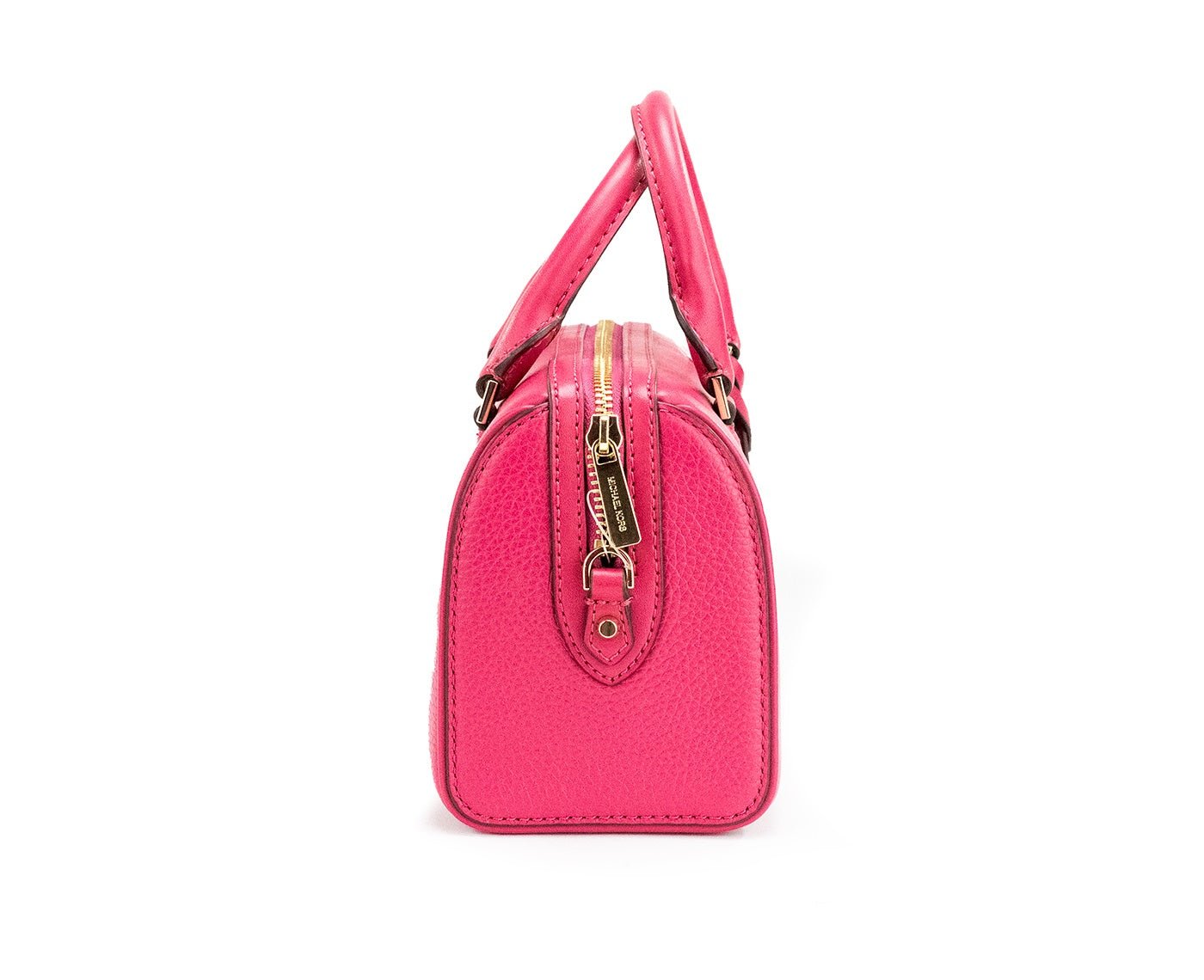 Michael Kors Travel XS Carmine Pink Leather Duffle Crossbody Handbag Purse | Fashionsarah.com