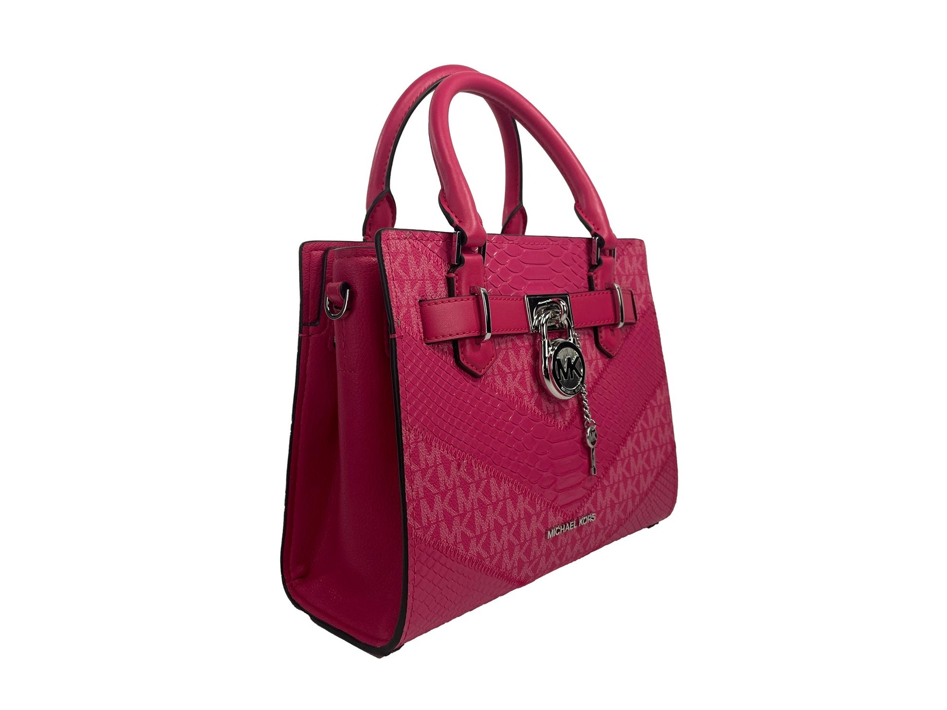 Fashionsarah.com Fashionsarah.com Michael Kors Hamilton Small Electric Pink Satchel Crossbody Bag