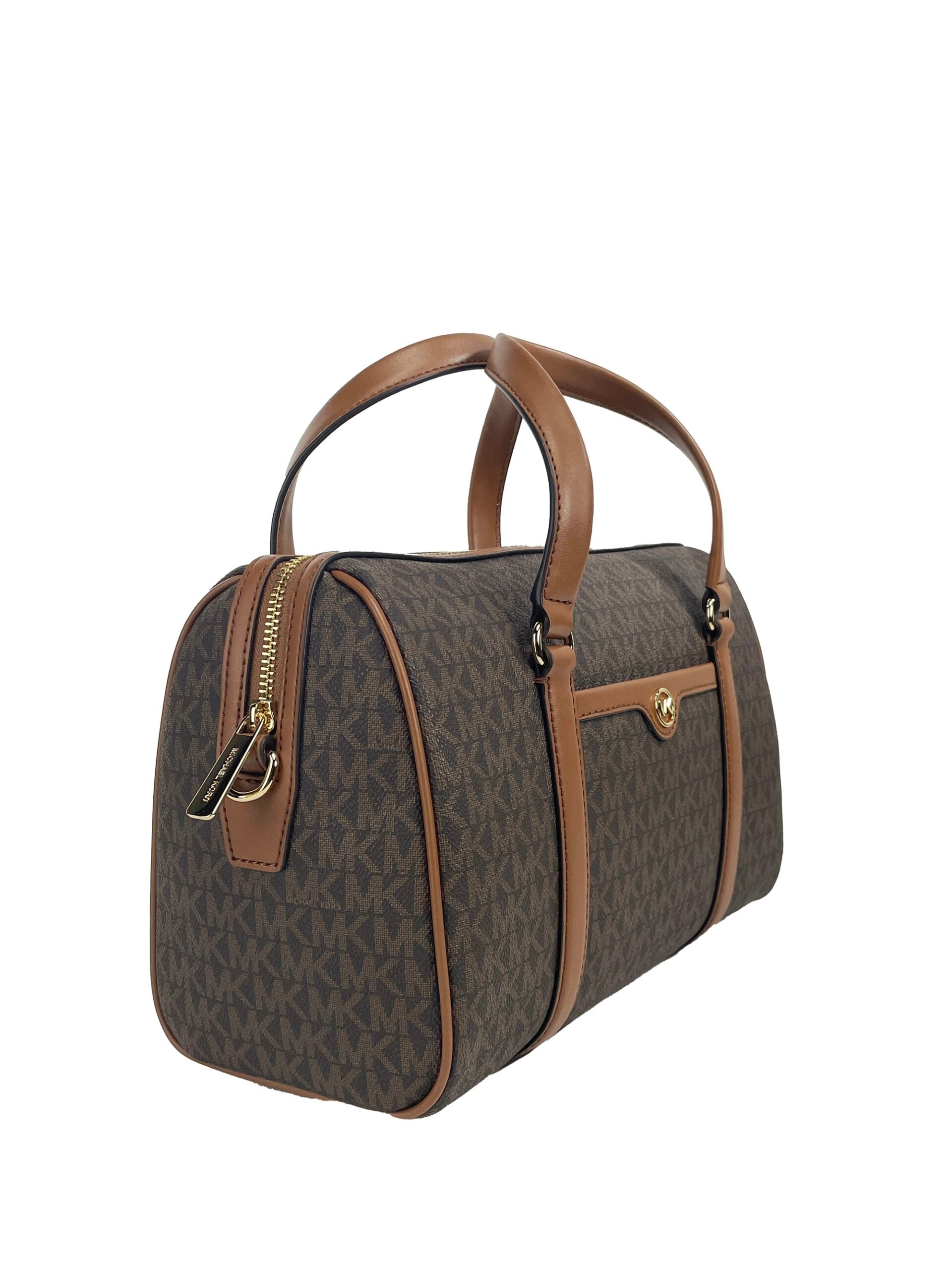 Fashionsarah.com Fashionsarah.com Michael Kors Travel Medium Duffle Satchel Crossbody Bag Purse Brown