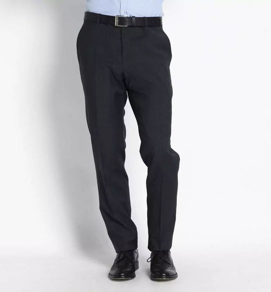 Fashionsarah.com Fashionsarah.com Uominitaliani Elegant Gray Woolen Suit Pants - Drop 7 Cut