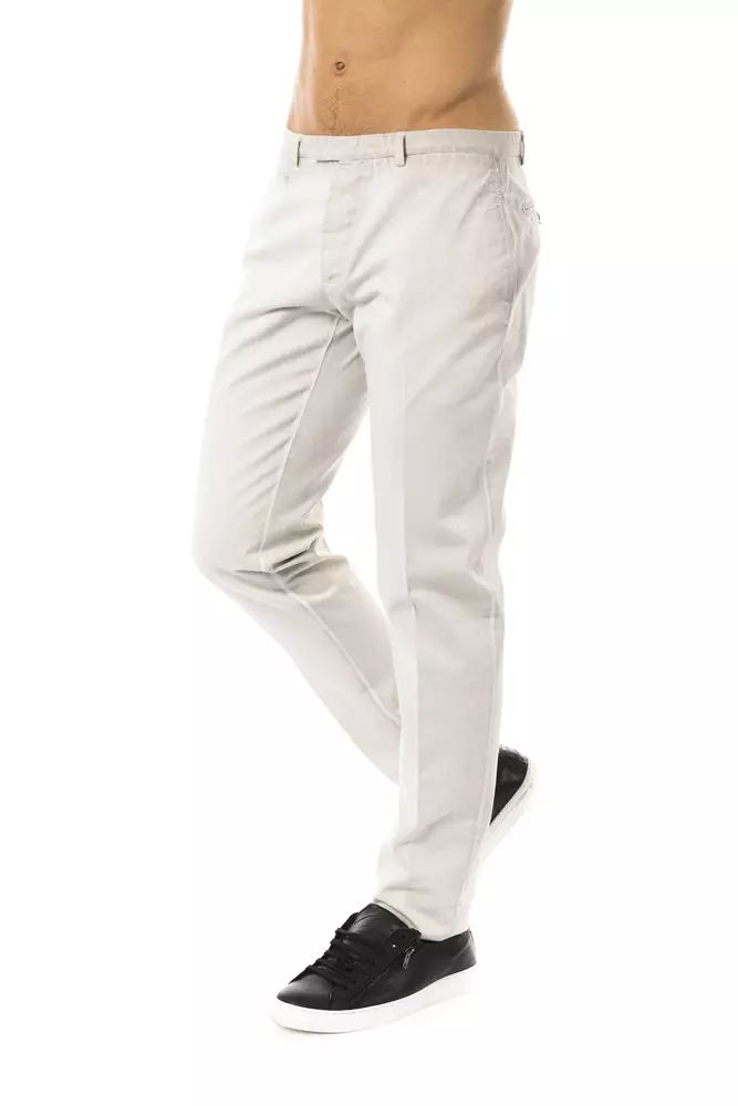 Fashionsarah.com Fashionsarah.com Uominitaliani Elegant Gray Casual Cotton Pants