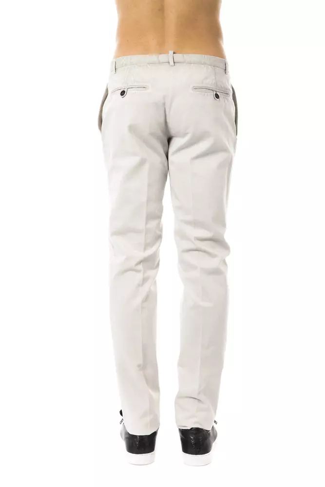Fashionsarah.com Fashionsarah.com Uominitaliani Elegant Gray Casual Cotton Pants