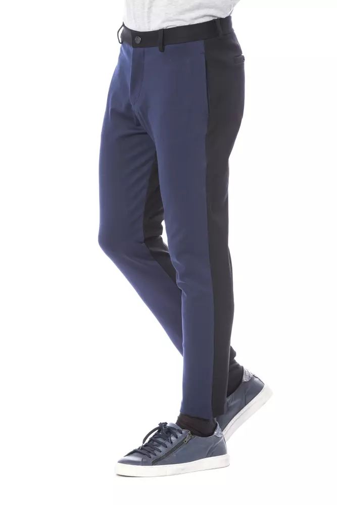 Fashionsarah.com Fashionsarah.com Verri Elegant Slim Fit Blue Trousers