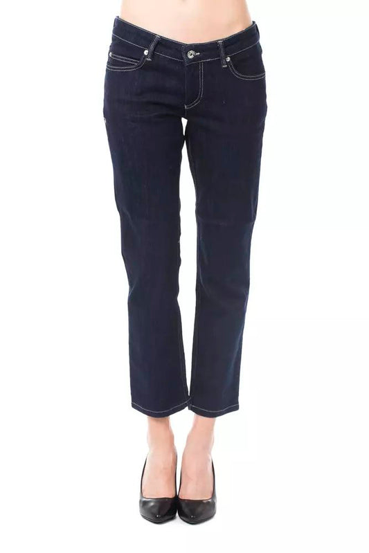 Fashionsarah.com Fashionsarah.com Ungaro Fever Chic Blue Capri Jeans with Button Details