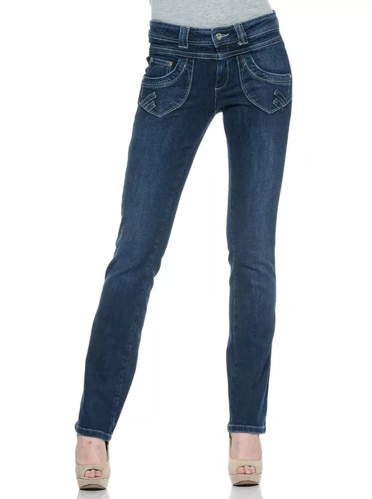 Fashionsarah.com Fashionsarah.com Ungaro Fever Chic Blue Cotton-Regular Fit Fever Jeans