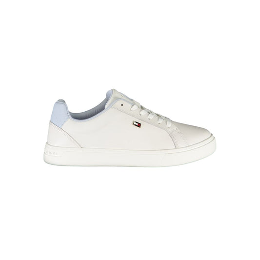 Tommy Hilfiger White Polyester Sneaker | Fashionsarah.com