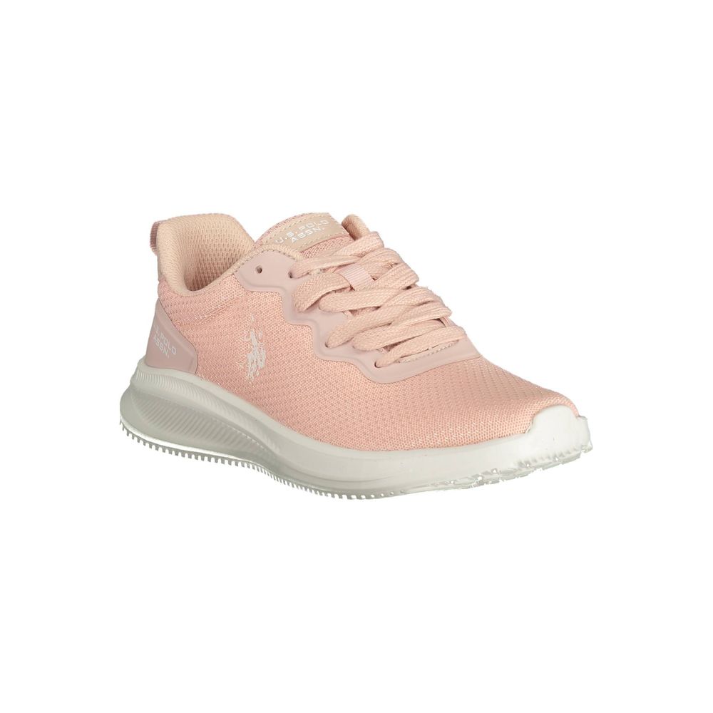 U.S. POLO ASSN. Pink Polyester Sneaker | Fashionsarah.com