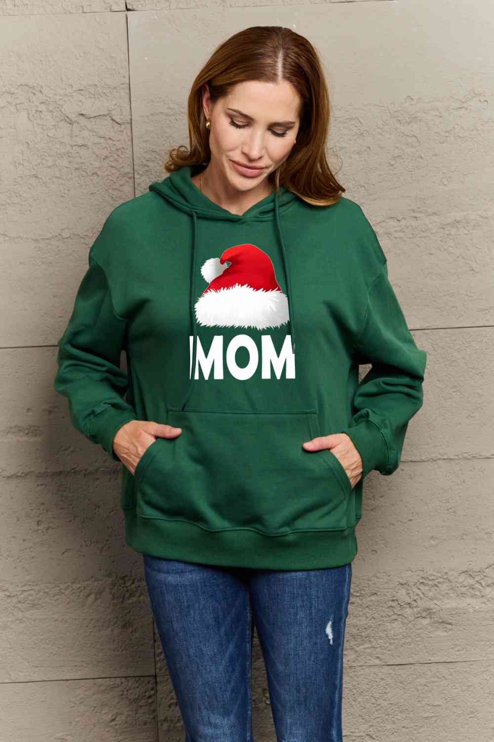 Fashionsarah.com Fashionsarah.com Full Size Christmas MOM Women Hoodie Sweatshirt