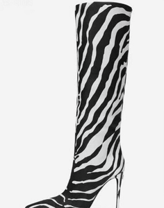Zebra Pointed Toe Boots | Fashionsarah.com