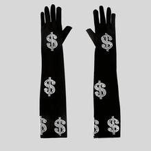 Load image into Gallery viewer, US Dollar Diamond Design Gloves | Fashionsarah.com