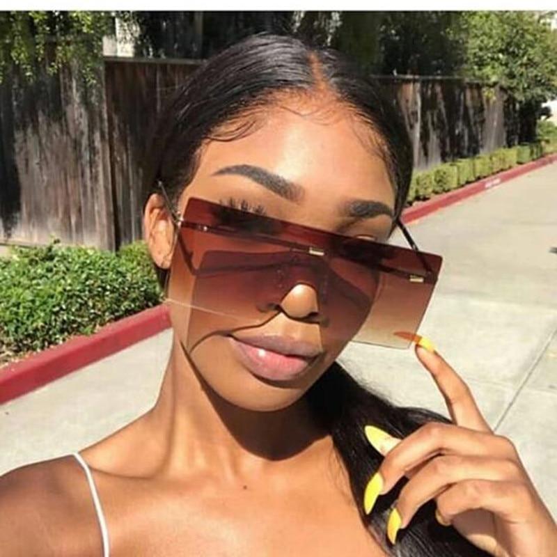 Oversized Mirror Sunglasses 