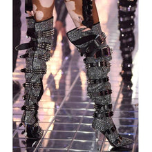 Load image into Gallery viewer, Rhinestone Runway Boots - Fashionsarah.com