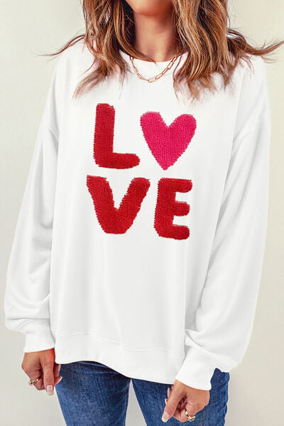 Fashionsarah.com Fashionsarah.com LOVE Round Neck Women Sweatshirt
