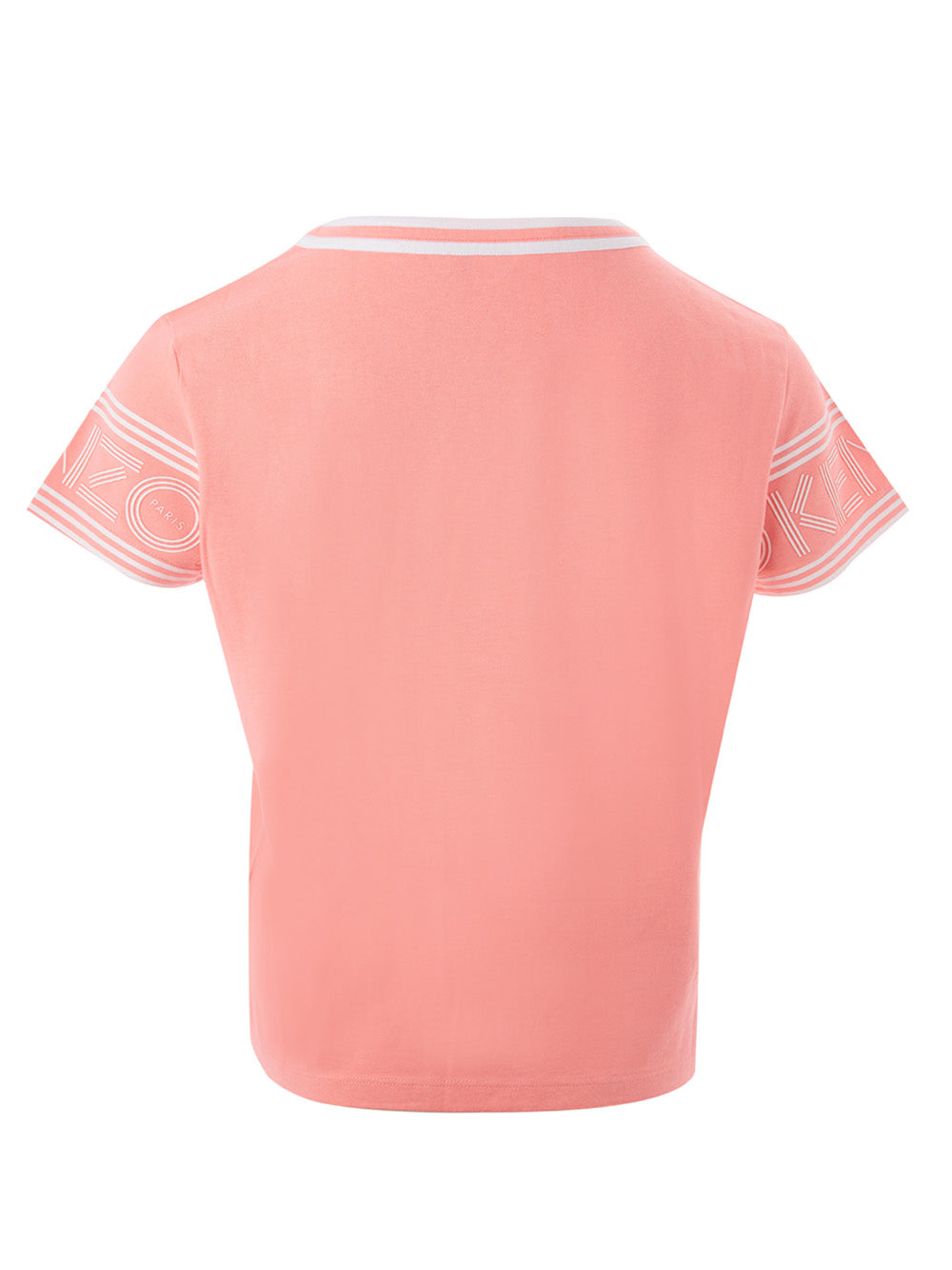 Fashionsarah.com Fashionsarah.com Kenzo Pink Cotton T-Shirt With Contrasting Logo