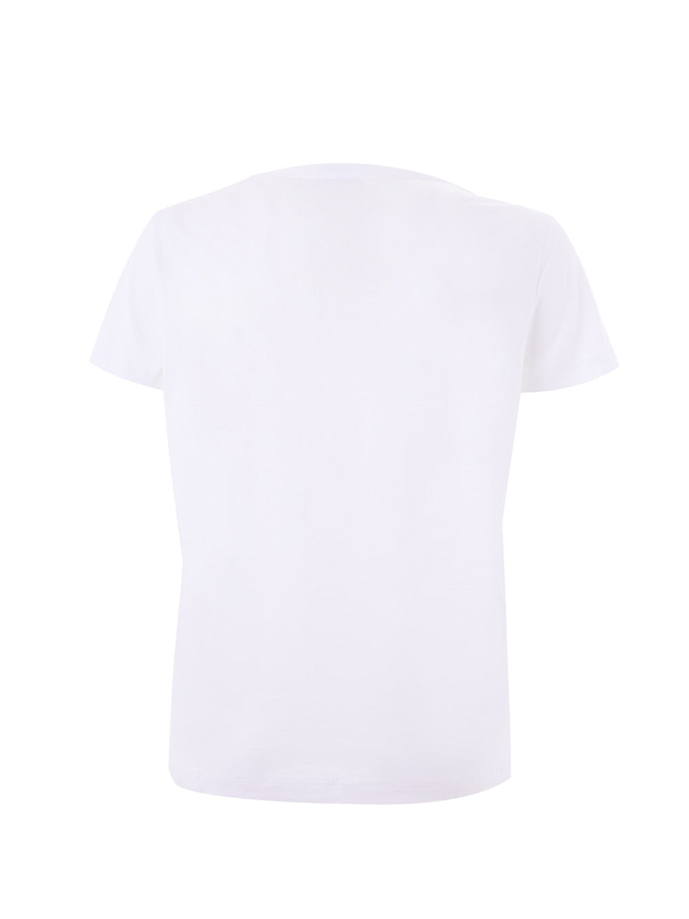 Fashionsarah.com Fashionsarah.com Kenzo White Cotton T-Shirt with Wave Blue Print