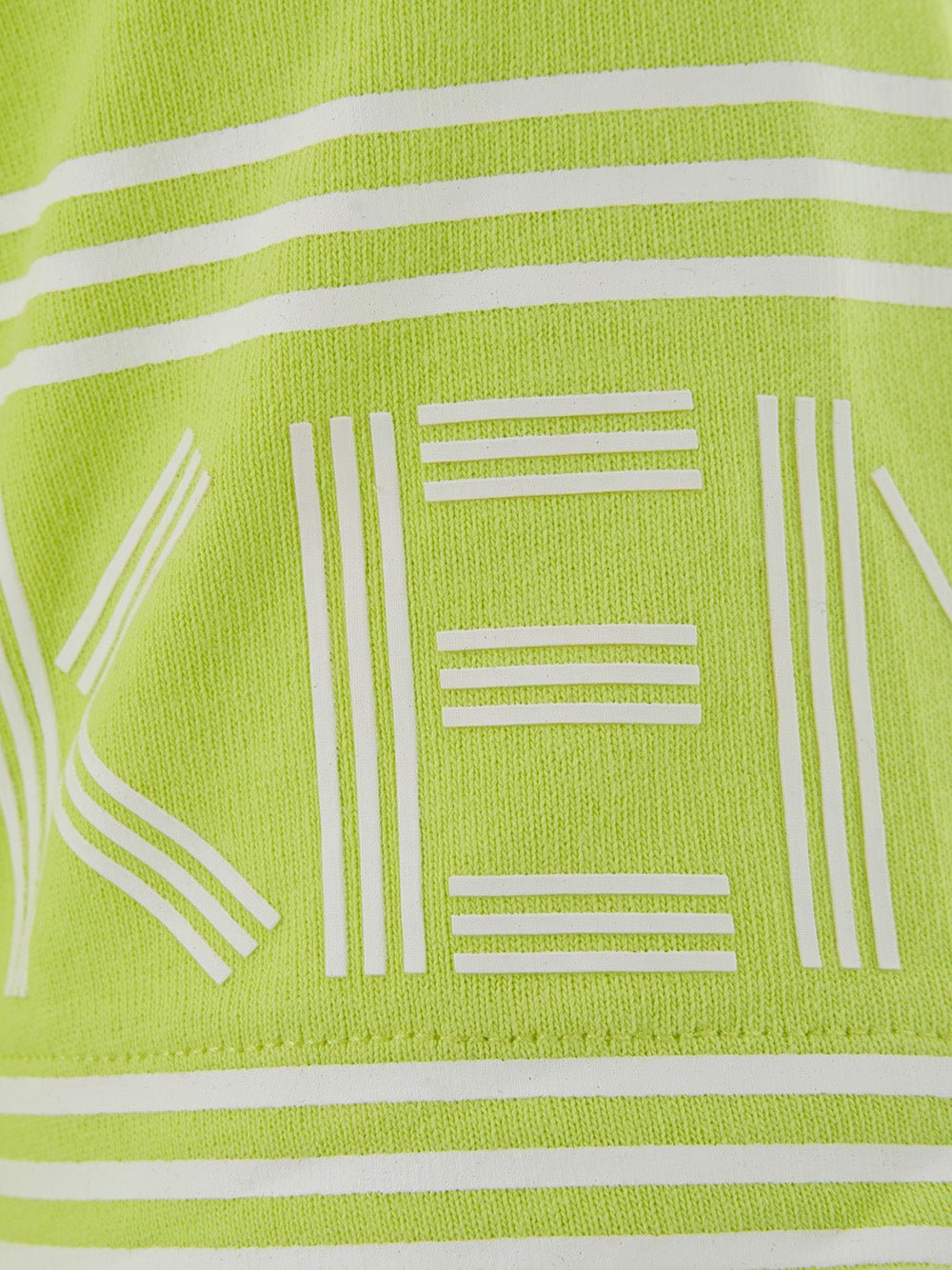 Fashionsarah.com Fashionsarah.com Kenzo Yellow Cotton T-Shirt with Contrasting Logo on Sleeves