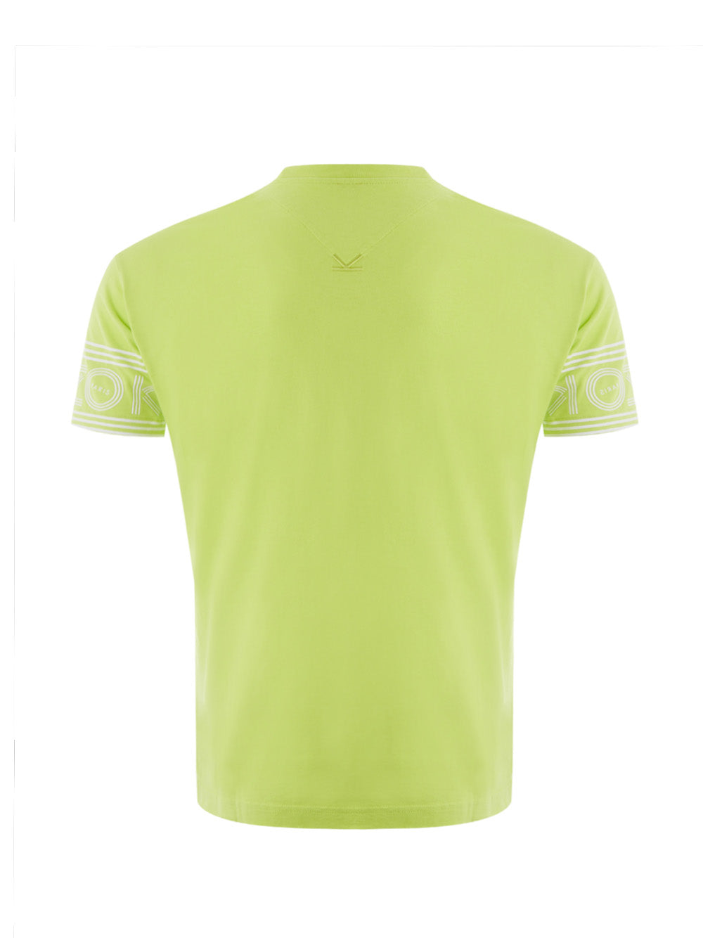Fashionsarah.com Fashionsarah.com Kenzo Yellow Cotton T-Shirt with Contrasting Logo on Sleeves