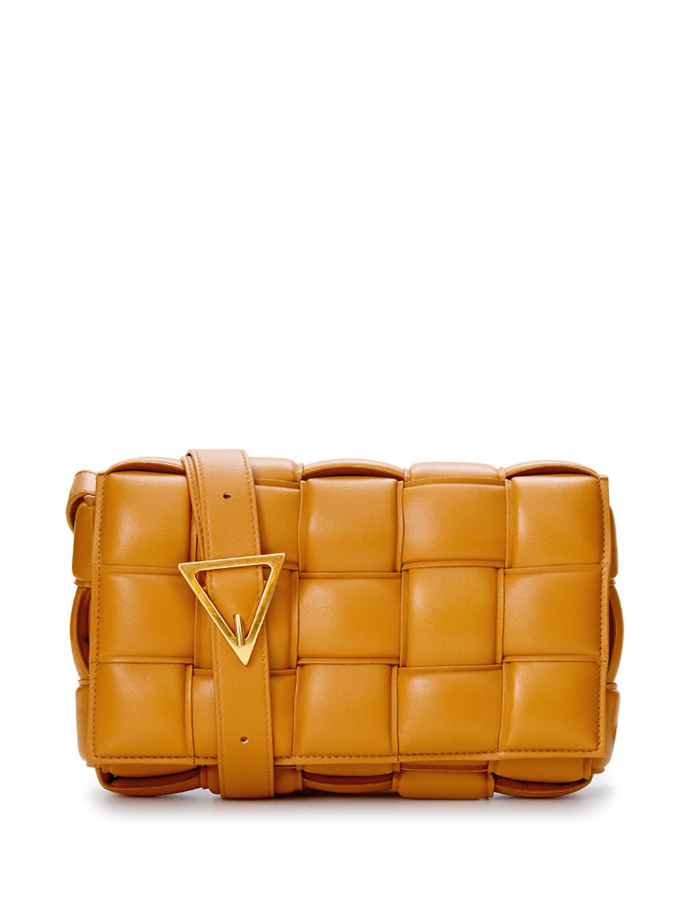 Fashionsarah.com Fashionsarah.com Bottega Veneta Caramel Padded Cassette Leather Cross Body Bag
