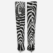 Load image into Gallery viewer, Zebra Pointed Toe Boots | Fashionsarah.com