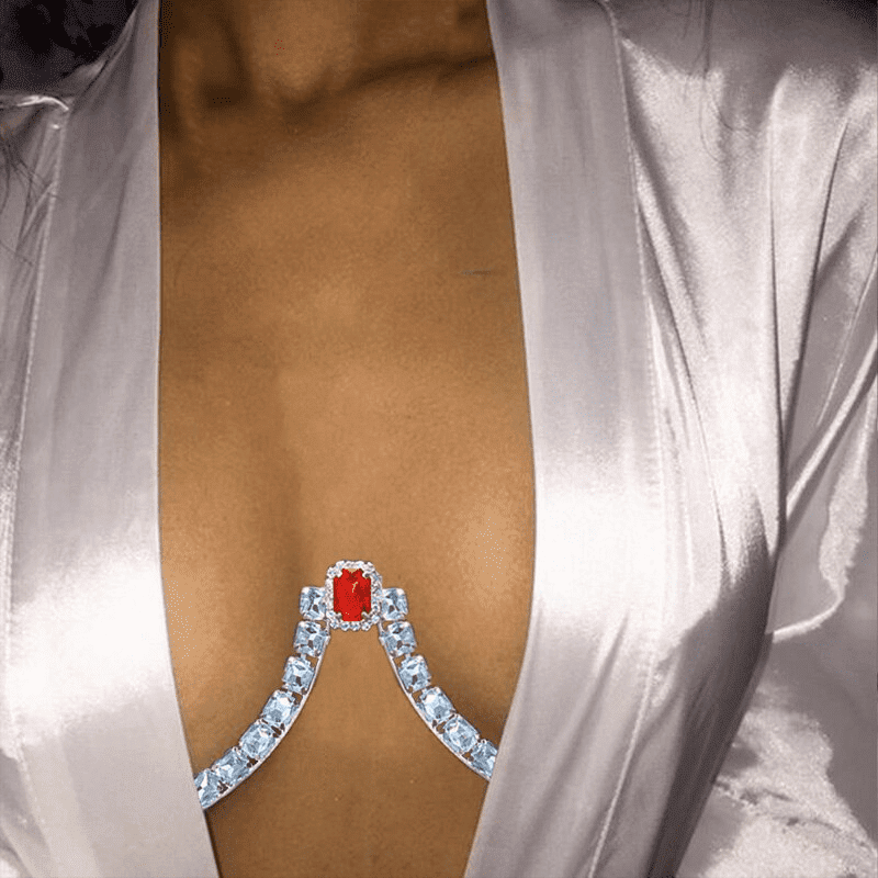 Fashionsarah.com Square Crystal Chest Bracket Jewelry