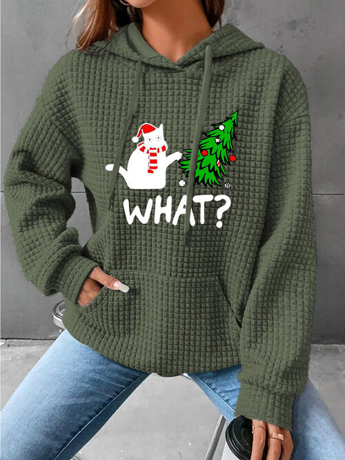 Fashionsarah.com Fashionsarah.com Full Size Christmas Hoodie Women Sweatershirt