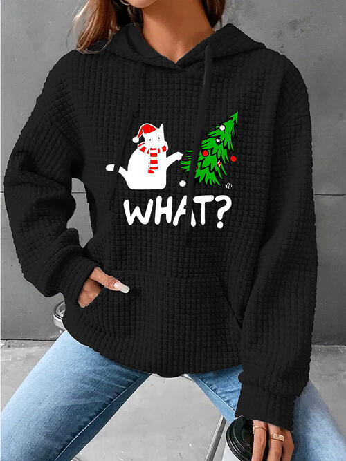 Fashionsarah.com Fashionsarah.com Full Size Christmas Hoodie Women Sweatershirt