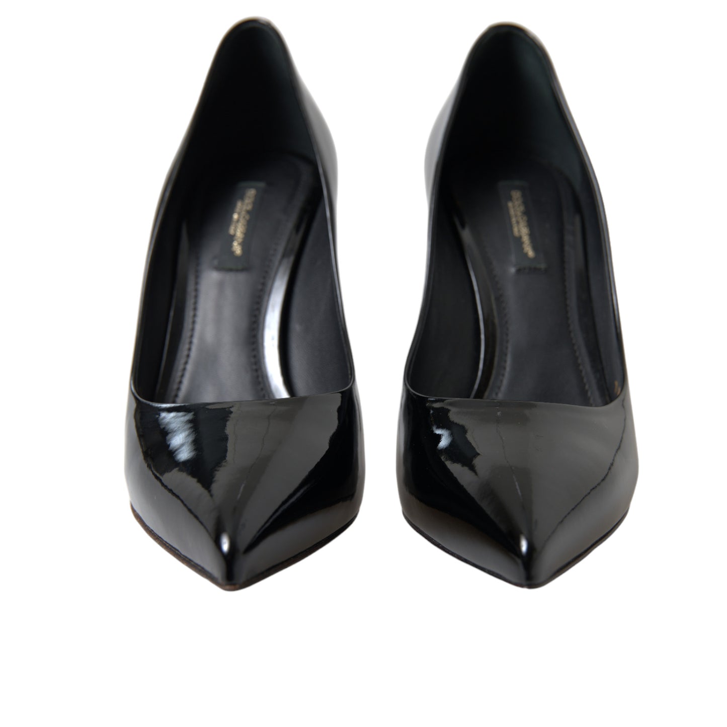 Dolce & Gabbana Black Patent Leather Pumps Heels Shoes | Fashionsarah.com