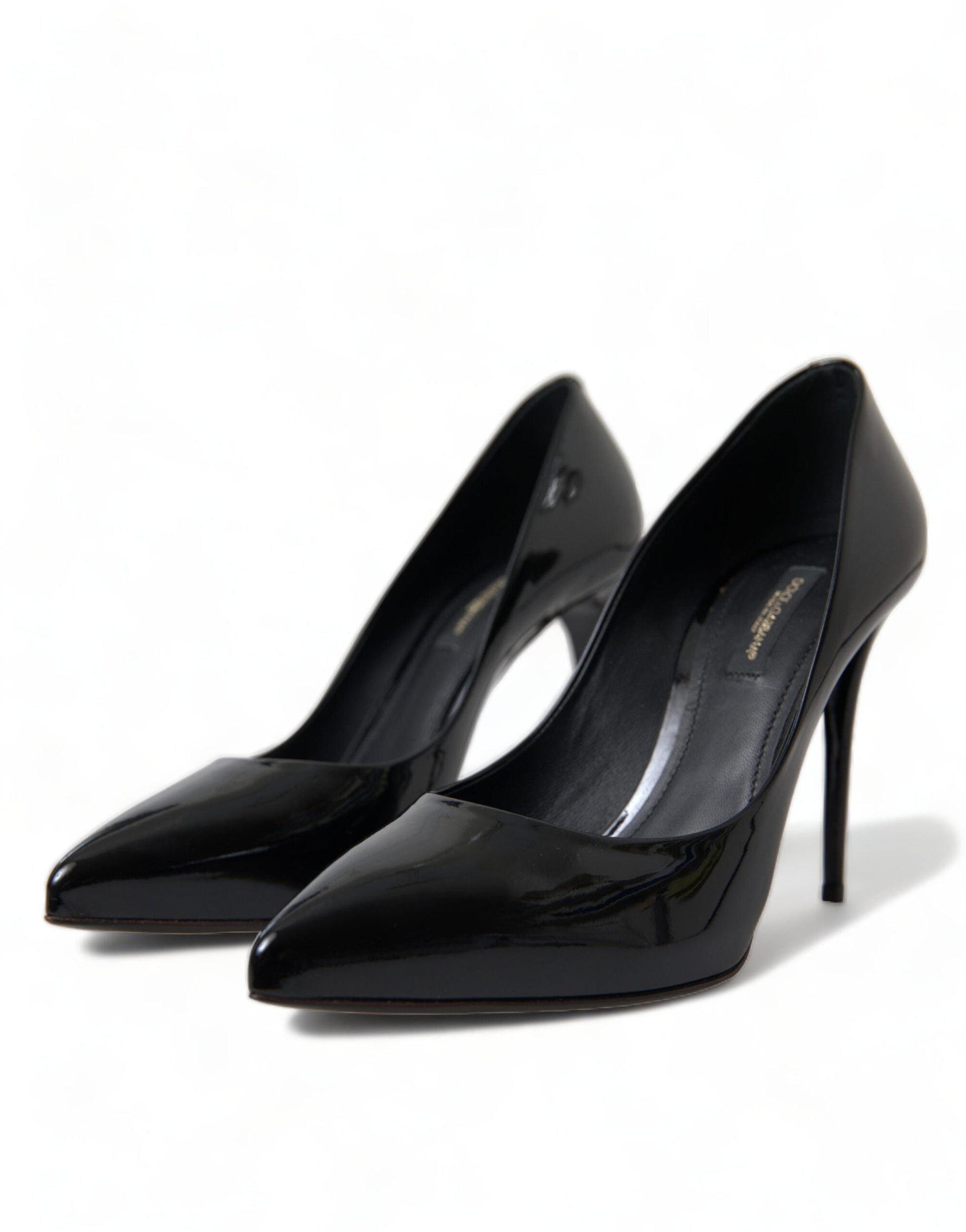 Dolce & Gabbana Black Patent Leather Pumps Heels Shoes | Fashionsarah.com