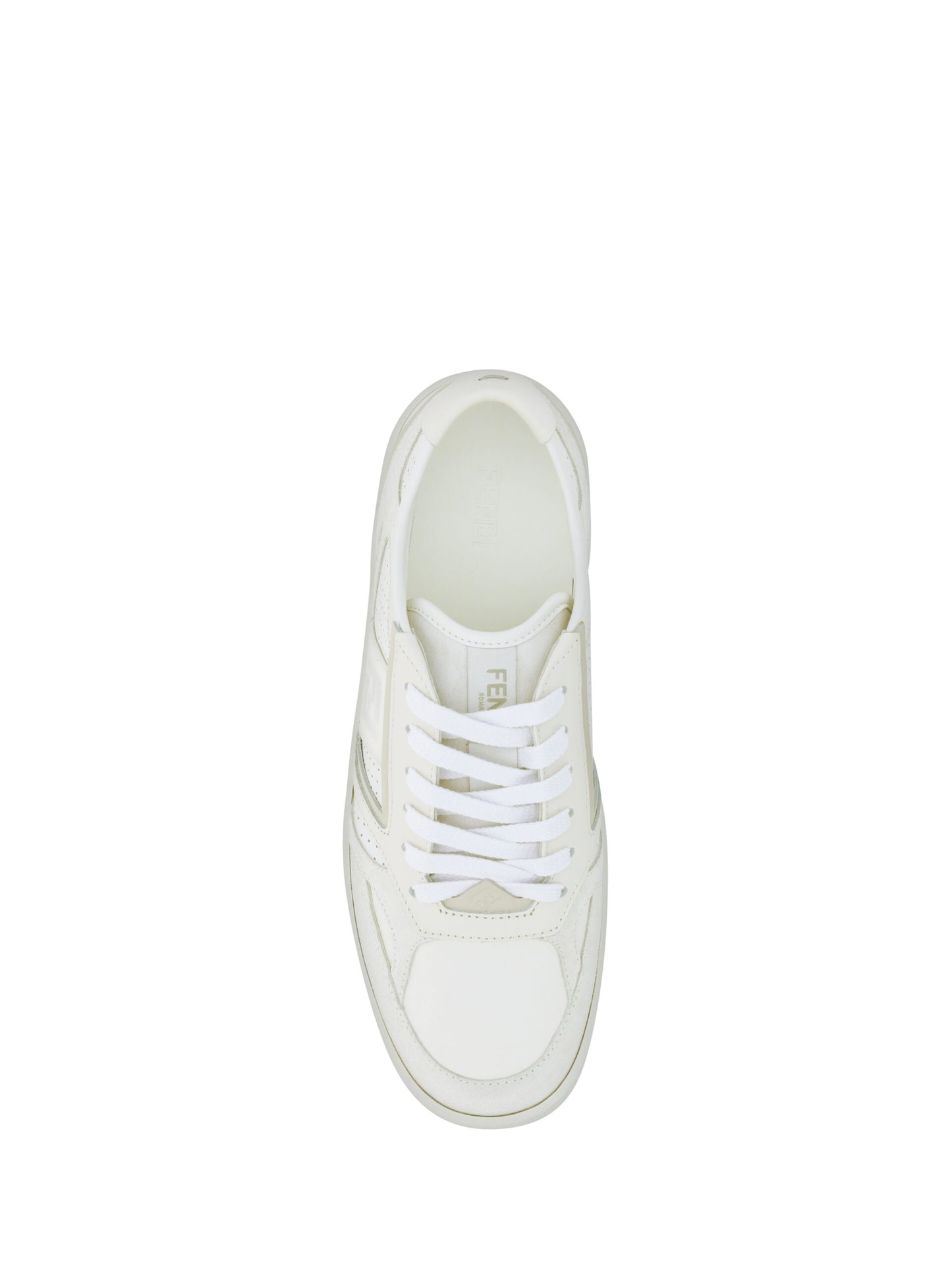 Fendi White Leather Men Sneakers | Fashionsarah.com
