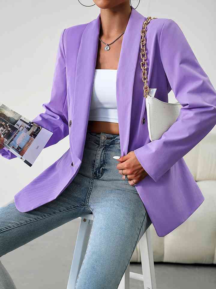 Women Buttoned Women Blazer | Fashionsarah.com