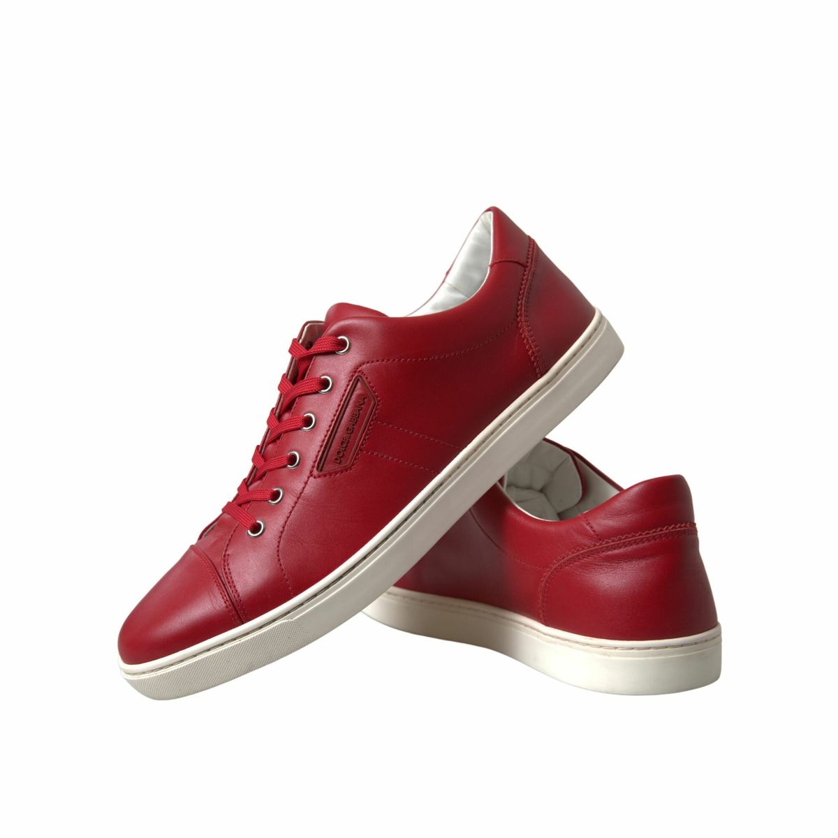 Dolce & Gabbana Red Portofino Men Sneakers | Fashionsarah.com