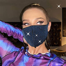 Load image into Gallery viewer, Elastic Rhinestone Face Mask - Fashionsarah.com