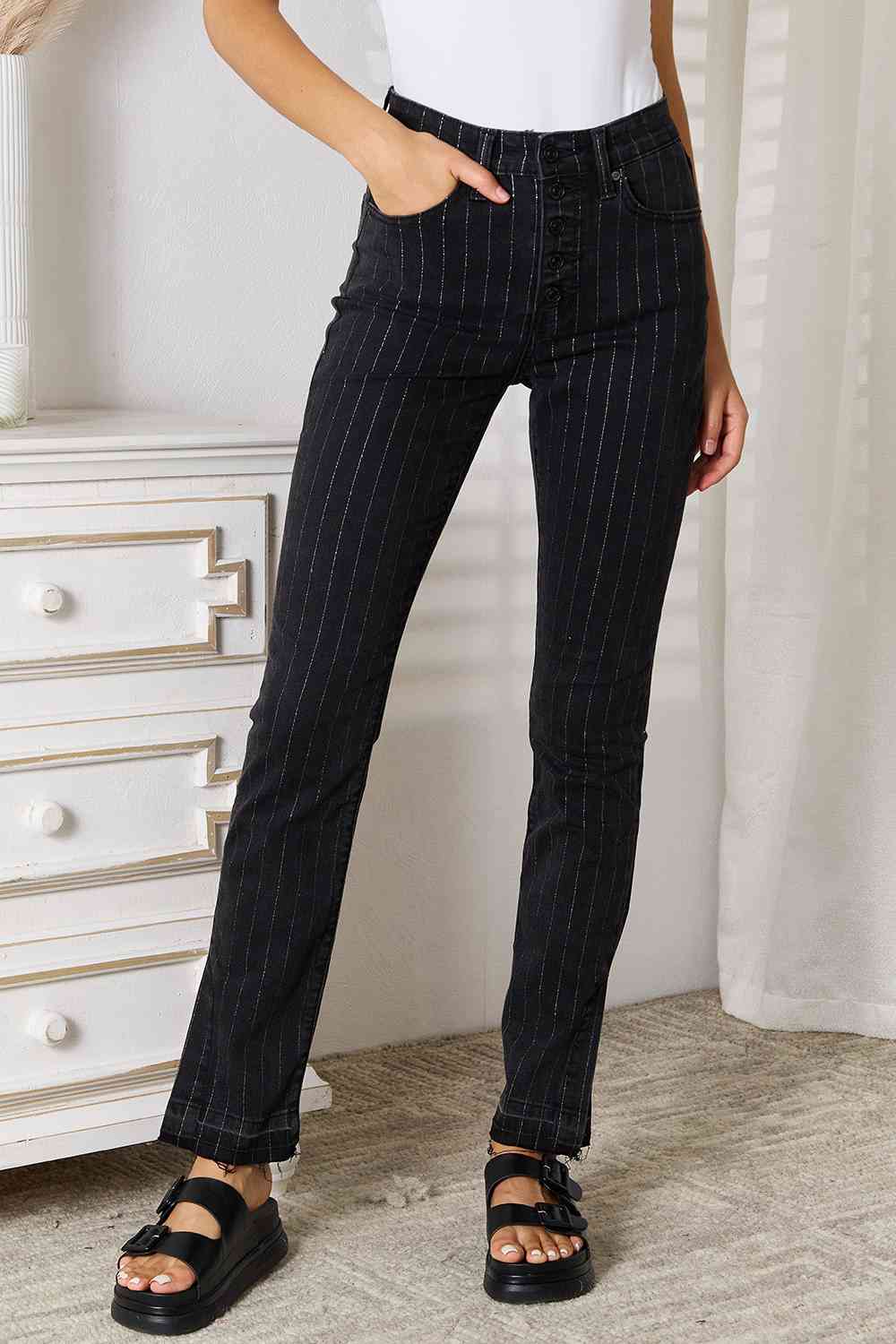 Striped Women Pants with Pockets | Fashionsarah.com