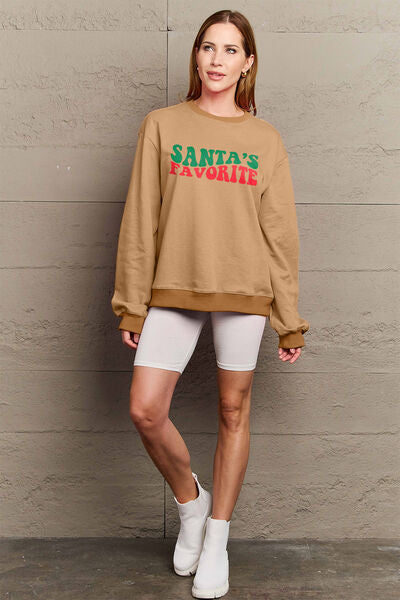 Christmas SANTA'S FAVORITE Women Sweatshirt | Fashionsarah.com