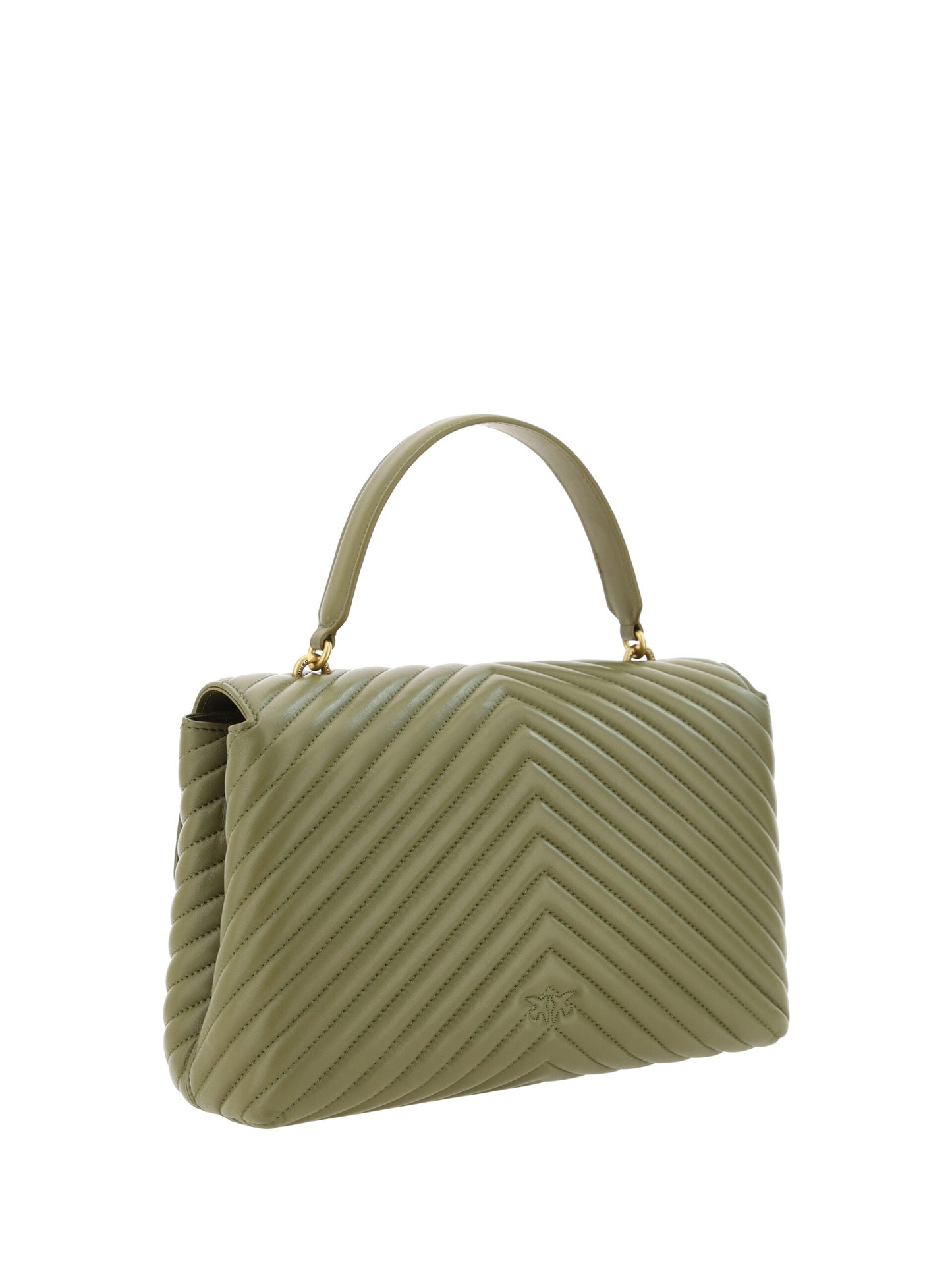 Fashionsarah.com Fashionsarah.com PINKO Green Calf Leather Love Lady Handbag