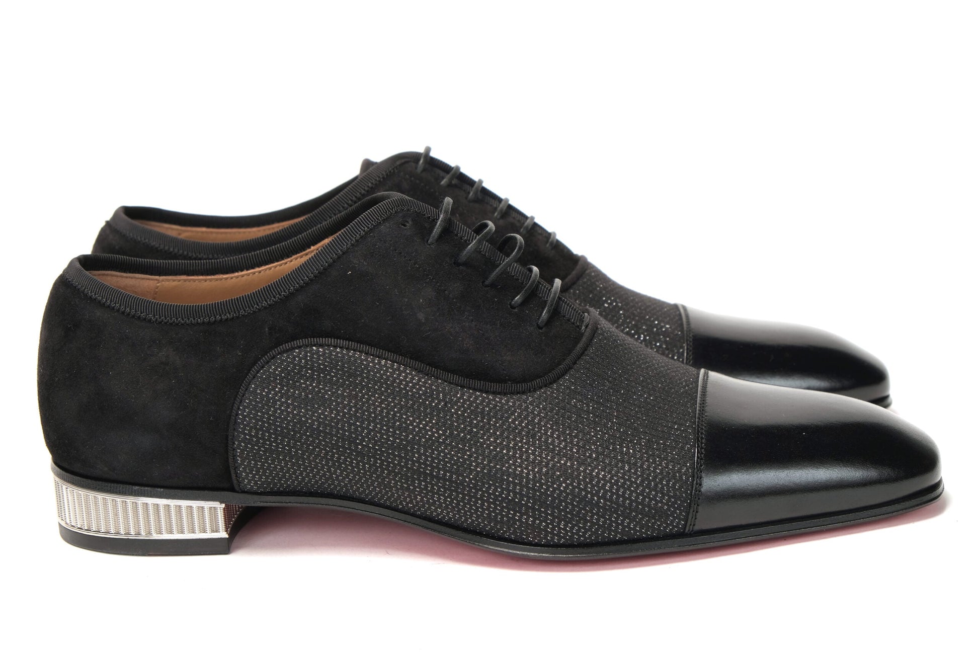 Christian Louboutin Black Met Greggo Flat Shoes | Fashionsarah.com