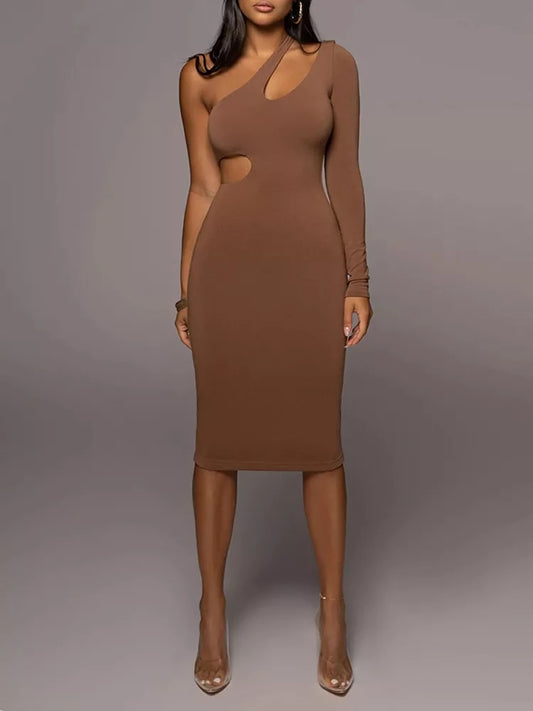 Fashionsarah.com One Shoulder Sexy Cut Out Dresses