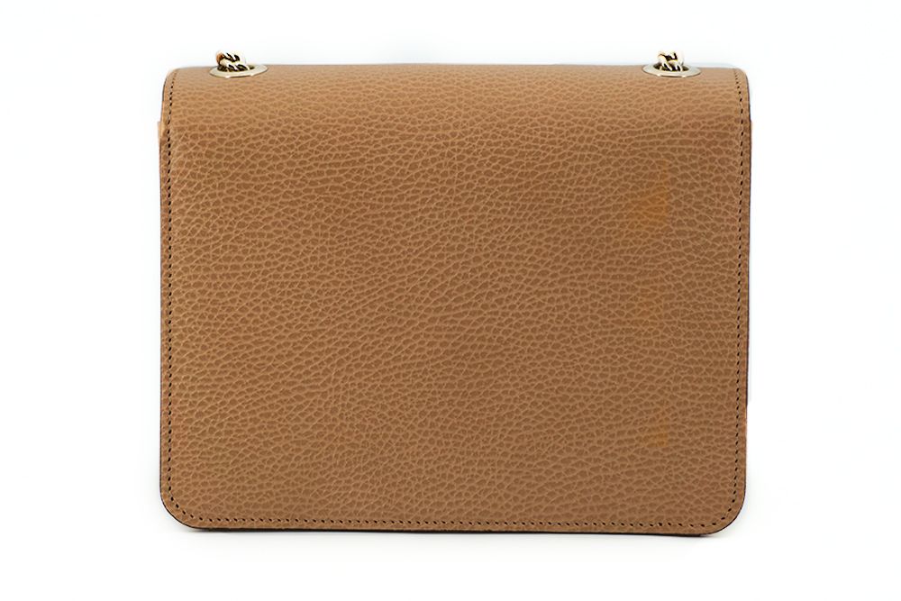 Gucci Beige Calf Leather Dollar Shoulder Bag | Fashionsarah.com