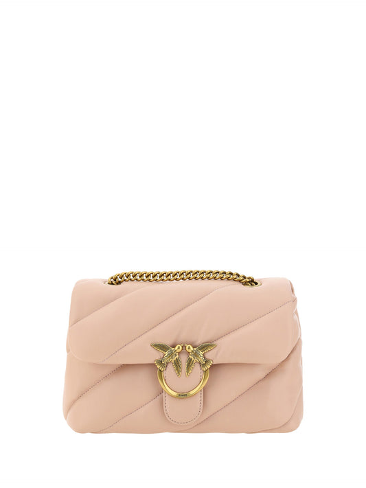 Fashionsarah.com Fashionsarah.com PINKO Pink Calf Leather Love Classic Shoulder Bag