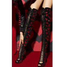 Load image into Gallery viewer, Heart Gladiator High Boots - Fashionsarah.com