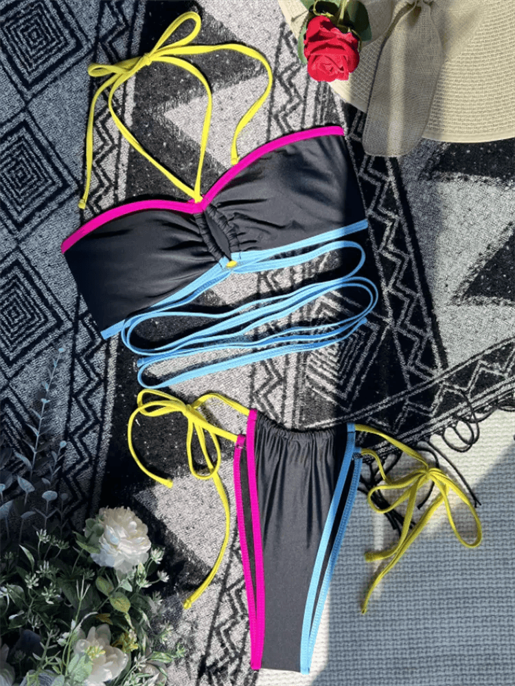 Fashionsarah.com Bandage Women's Swimsuit Sets