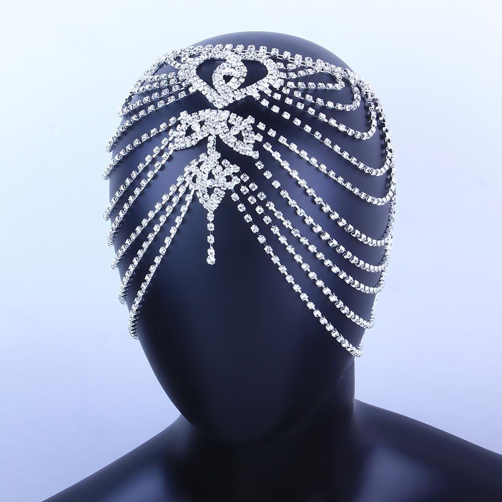 Fashionsarah.com Rhinestone Flapper Cap Jewelry