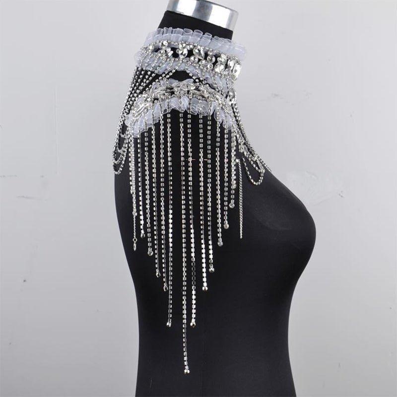 Fashionsarah.com Rhinestone Crystal Bridal Shoulder Necklace