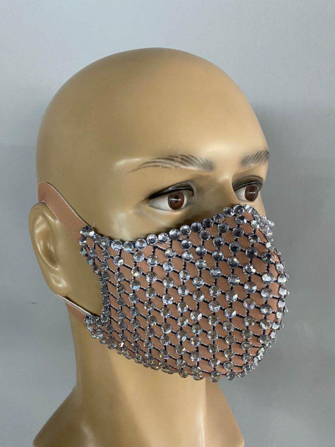 Fashionsarah.com Rhinestone Pearls Masks