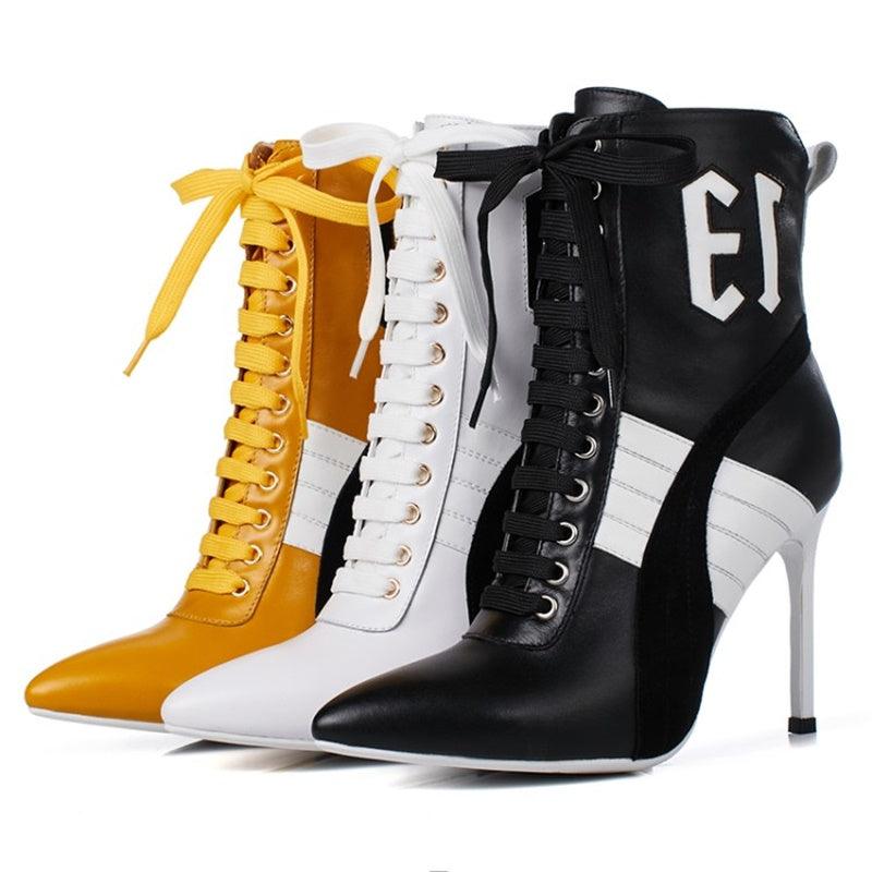 Fashionsarah.com Spring Ankle Cross Tied Boots