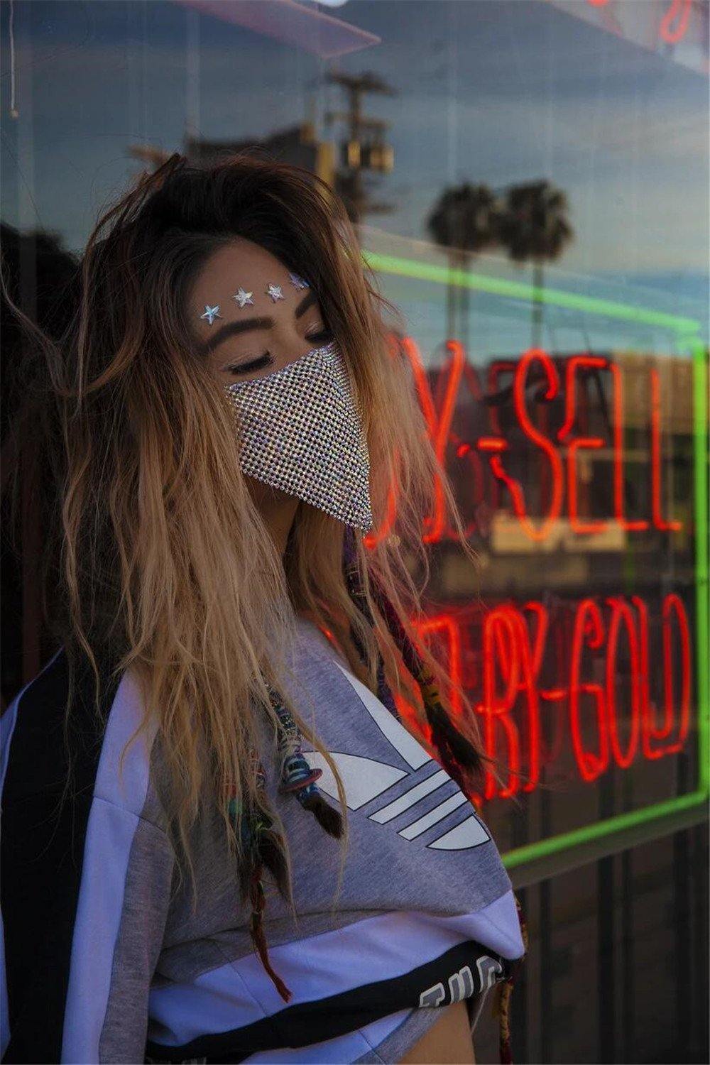 Fashionsarah.com Face Rhinestone Masks