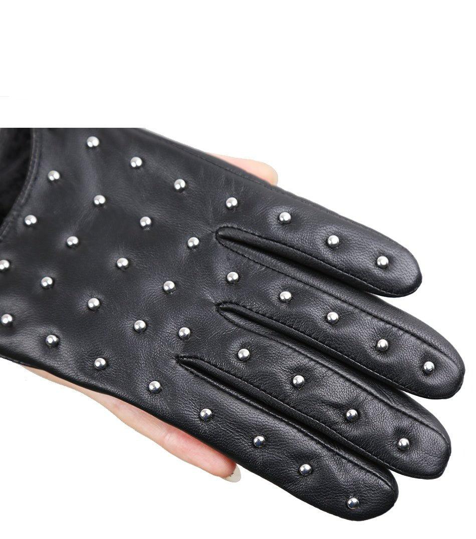 Fashionsarah.com Pleather Studded gloves