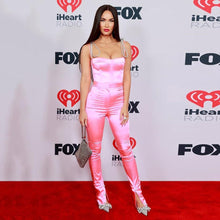Load image into Gallery viewer, Pink Satin Jumpsuit - Fashionsarah.com