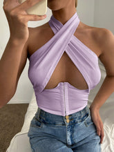 Load image into Gallery viewer, Summer Halter Tops - Fashionsarah.com