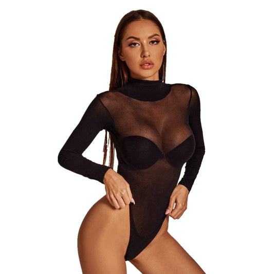 Mesh Black Bodysuits | Fashionsarah.com